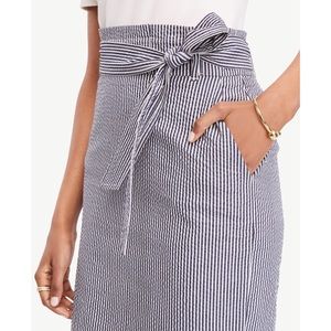 Ann Taylor Striped Seersucker Skirt